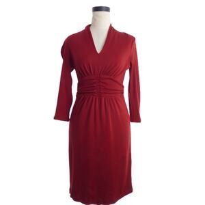 Banana Republic Red Wool Dress Size 2